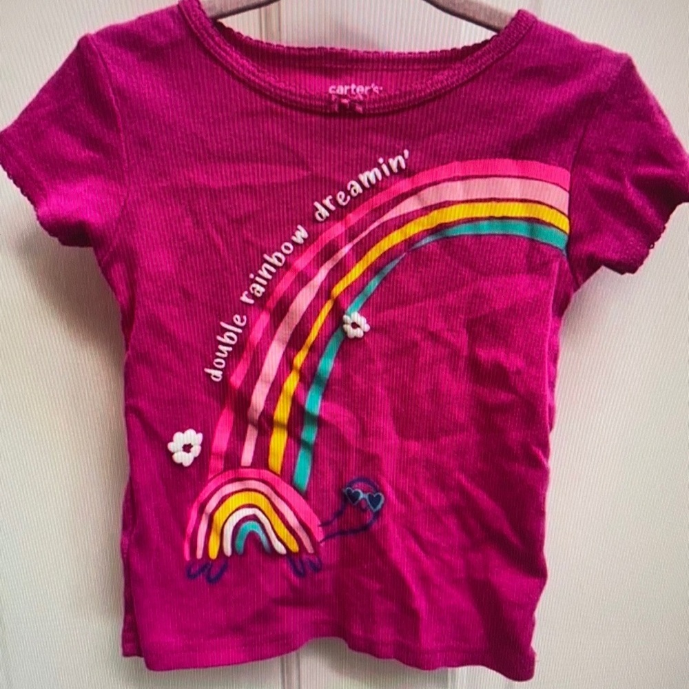 Girls pink short sleeve tee